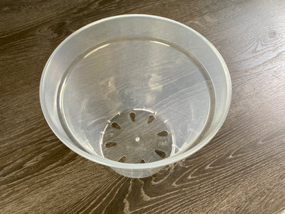 8 Inch Sturdy Root-Check Clear Pots - 5 Pack