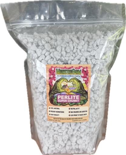 MonstroFarm Super Coarse Chunky Perlite #4 - Create Porosity and Aeration